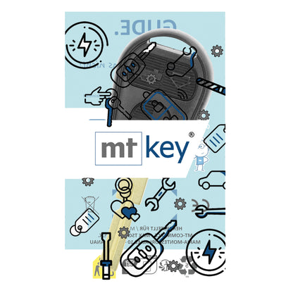 MT-KEY Generalschlüssel HU58 Funk Schlüssel 434MHZ kompatibel mit BMW 8er E31 3er E36 Z3 7er E38 5er E39 bis BJ. 2000 433MHZ Autoschlüssel