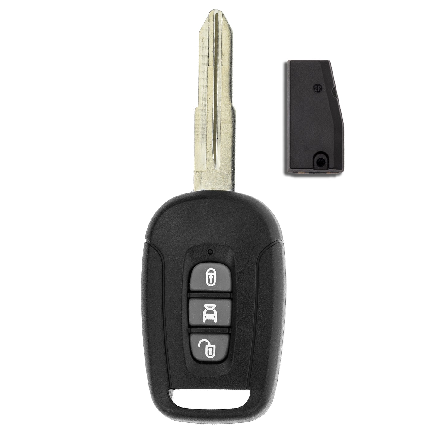 MT-KEY 3 Tasten Funk Schlüssel Fernbedienung 434MHZ kompatibel mit Chevrolet Captiva 06-18 Opel Antara 06-15 433MHZ Autoschlüssel
