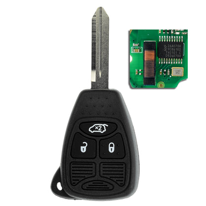 MT-KEY 3 Tasten Funk Schlüssel 434MHZ kompatibel mit Chrysler 200 300C PT Cruiser Sebring  Jeep Commander Grand Cherokee Liberty Wrangler Compass OHT