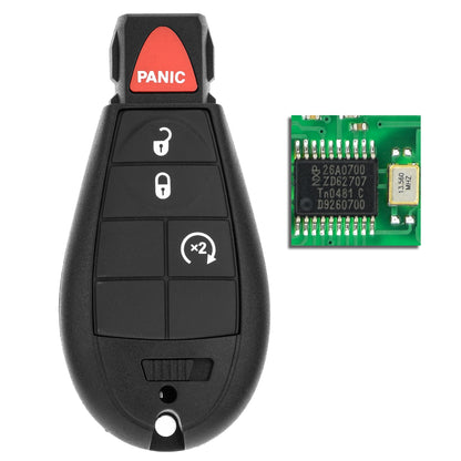 MT-KEY 3 + 1 Tasten Funk Schlüssel 434MHZ kompatibel mit Chrysler Town & Country 08-13 Voyager 04- Dodge Caravan Journey Ram Grand Caravan Magnum