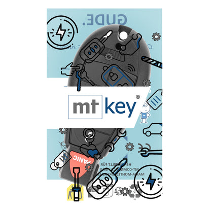 MT-KEY 3 + 1 Tasten Funk Schlüssel 434MHZ kompatibel mit Chrysler Town & Country 08-13 Voyager 04- Dodge Caravan Journey Ram Grand Caravan Magnum