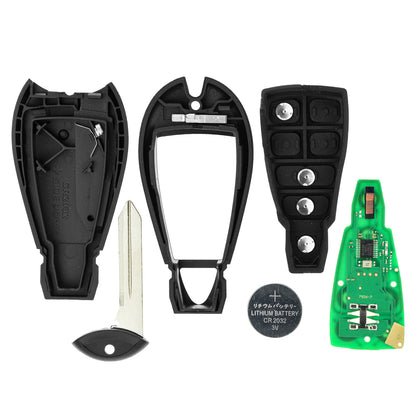 MT-KEY Funk Schlüssel 434MHZ kompatibel mit Chrysler Town & Country 08-13 Voyager 04- Dodge Caravan Journey Ram Grand Caravan Magnum Fernbedienung