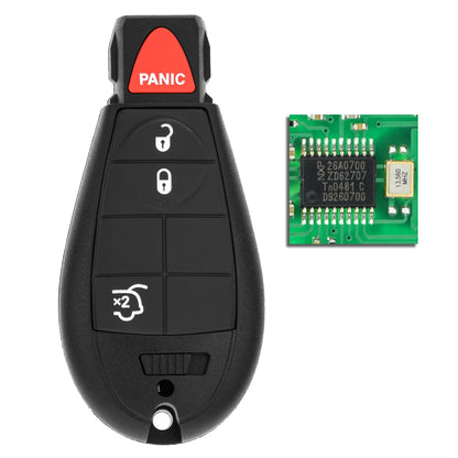 MT-KEY Funk Schlüssel 434MHZ kompatibel mit Chrysler Town & Country 08-13 Voyager 04- Dodge Caravan Journey Ram Grand Caravan Magnum Fernbedienung