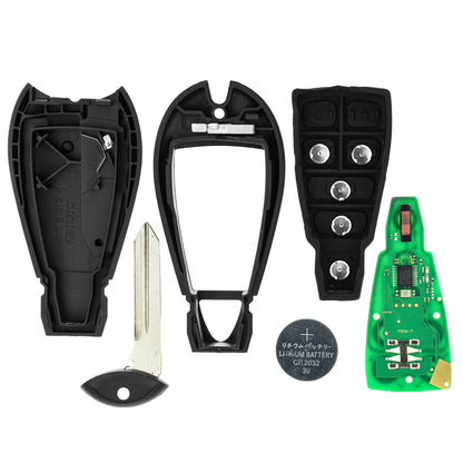 MT-KEY 4+1 Tasten Funk Schlüssel 434MHZ kompatibel mit Chrysler Town & Country 08-13 Voyager 04- Dodge Caravan Journey Ram Grand Caravan Magnum