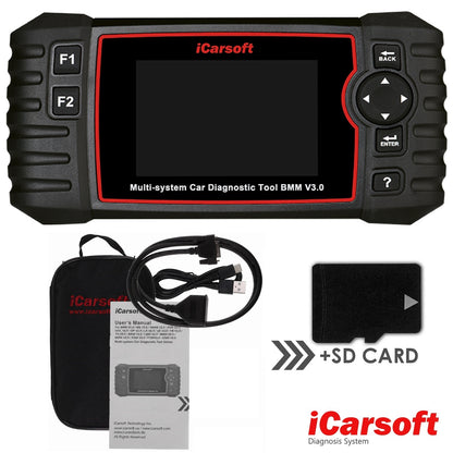 DIAGNOSEGERÄT iCARSOFT BMM V3.0 für BMW MINI OBD Scanner Online Updates DEUTSCH