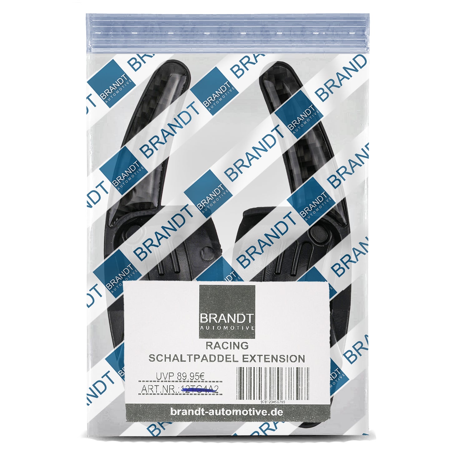 BRANDT Schaltwippen Verlängerung SET Carbon Optik kompatibel mit SEAT LEON II 1P TOLEDO III 5P ALTEA ALHAMBRA II 7N