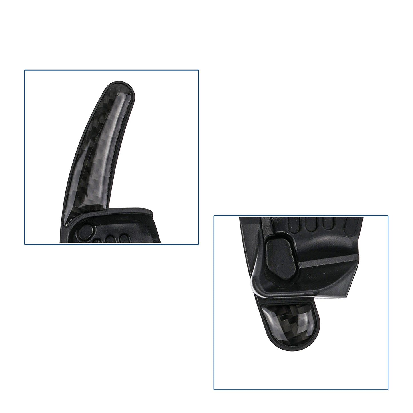 BRANDT Schaltwippen Verlängerung SET Carbon Optik kompatibel mit SEAT LEON II 1P TOLEDO III 5P ALTEA ALHAMBRA II 7N