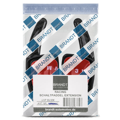 BRANDT Schaltwippen Verlängerung SET CARBON LOOK kompatibel mit VW AMAROK I ARTEON CADDY IV V GOLF 6 7 T6 T7 PASSAT B8 3G POLO 5 6 SHARAN II Tiptronic