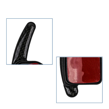 BRANDT Schaltwippen Carbon Look kompatibel mit AUDI A3 S3 8P 04-13 RS3 11-12 A4 S4 B7 04-08 Schaltpaddel Paddel Aufsatz Drucktaster Wippenschalter