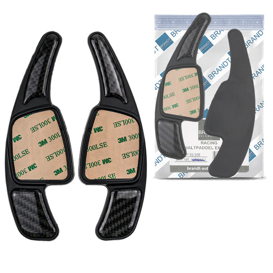 BRANDT Schaltwippen Carbon Look kompatibel mit AUDI A1 GB AB 2021 A3 S3 8V 16-20 Schaltpaddel Paddel Aufsatz Drucktaster Wippenschalter