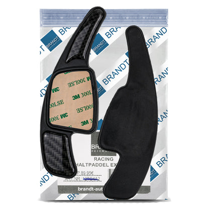 BRANDT Schaltwippen Carbon Look kompatibel mit AUDI A1 GB AB 2021 A3 S3 8V 16-20 Schaltpaddel Paddel Aufsatz Drucktaster Wippenschalter
