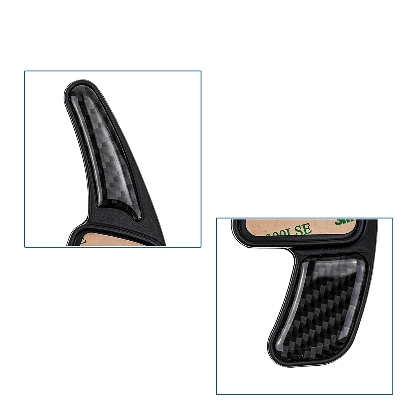 BRANDT Schaltwippen Carbon Look kompatibel mit AUDI A1 GB AB 2021 A3 S3 8V 16-20 Schaltpaddel Paddel Aufsatz Drucktaster Wippenschalter