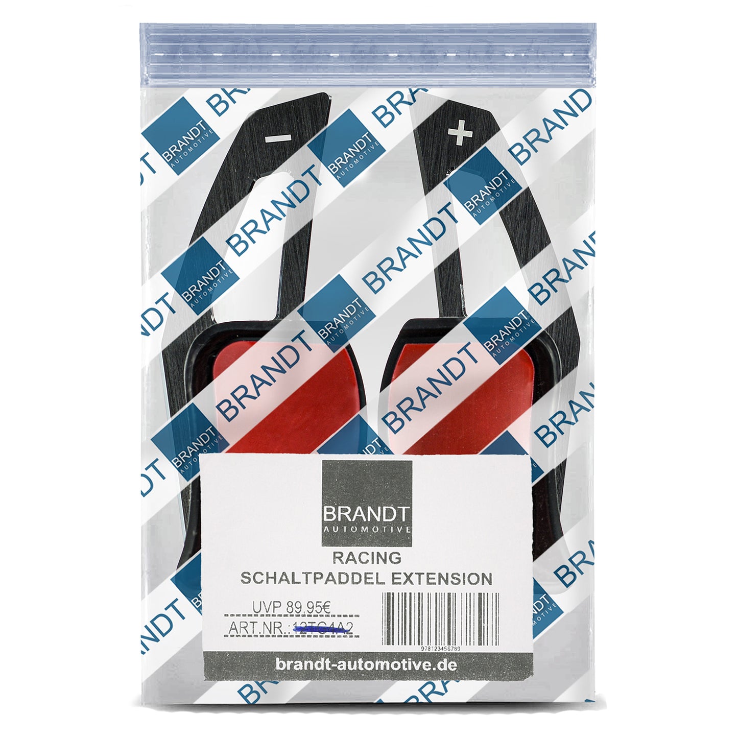 BRANDT Schaltwippen Verlängerung SET ALU SCHWARZ kompatibel mit SEAT LEON II 1P TOLEDO III 5P ALTEA ALHAMBRA II 7N