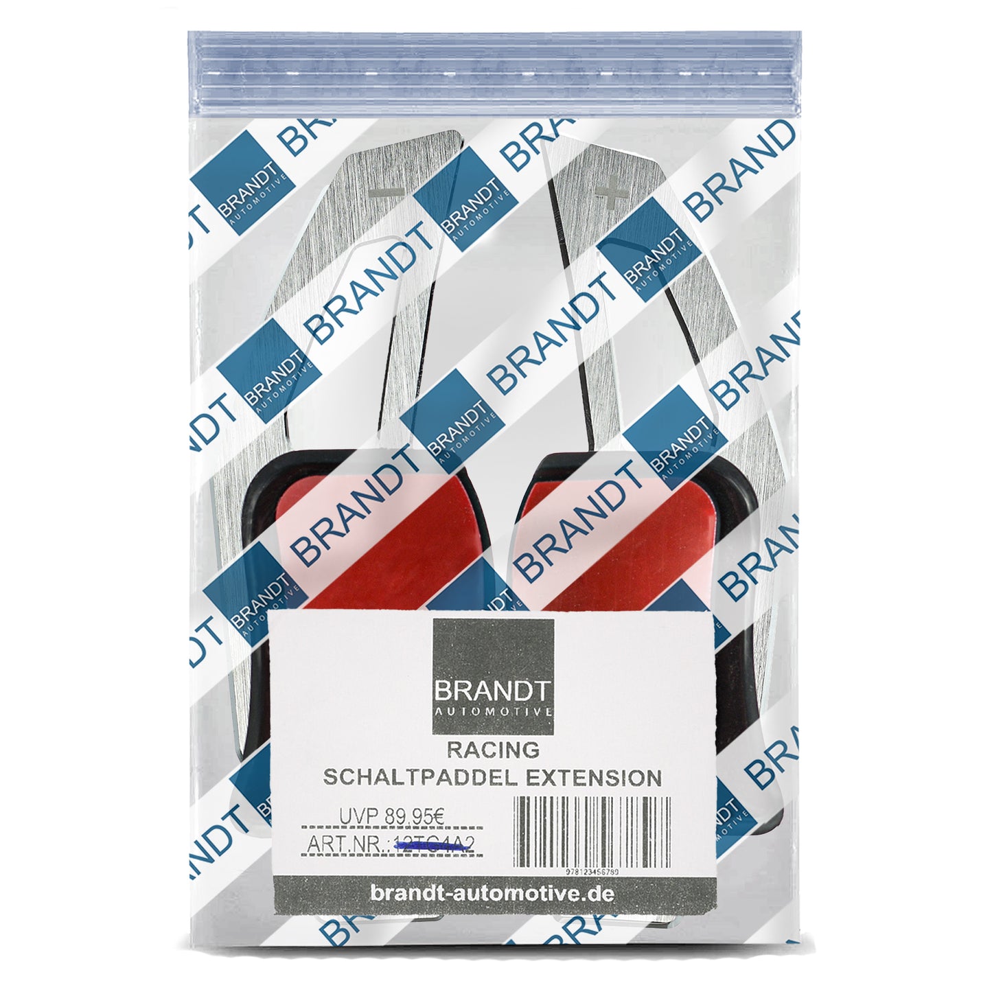 BRANDT Schaltwippen Verlängerung SET ALU SILBER kompatibel mit SEAT LEON II 1P TOLEDO III 5P ALTEA ALHAMBRA II 7N