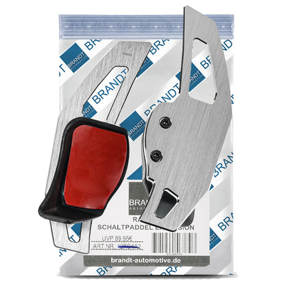 BRANDT Schaltwippen Verlängerung SET ALU SILBER kompatibel mit SEAT LEON II 1P TOLEDO III 5P ALTEA ALHAMBRA II 7N