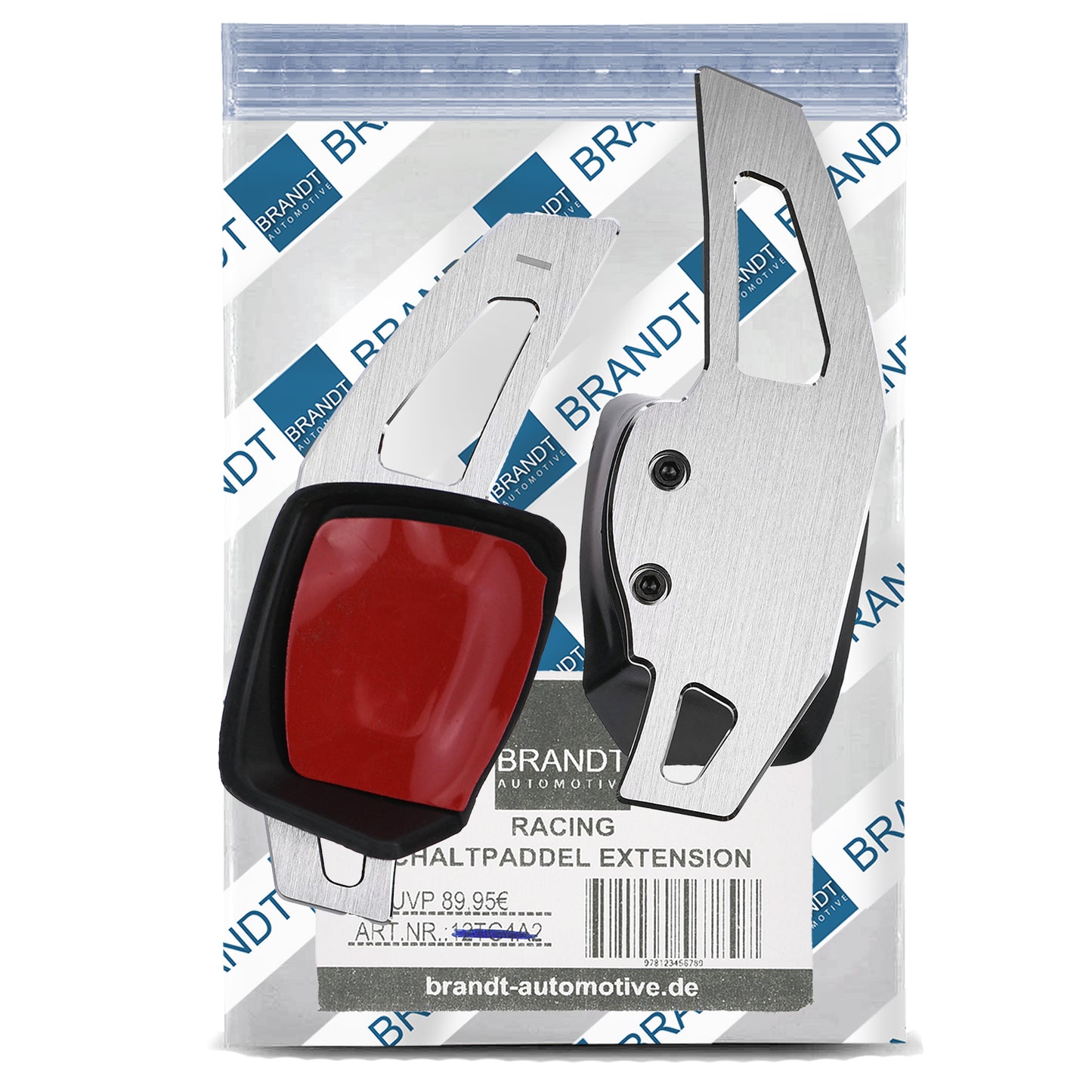 BRANDT Schaltwippen Verlängerung SET ALU SILBER kompatibel mit VW AMAROK I ARTEON CADDY IV V GOLF 6 7 T6 T7 PASSAT B8 3G POLO 5 6 SHARAN II