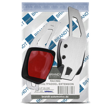 BRANDT Schaltwippen Verlängerung SET ALU SILBER kompatibel mit VW AMAROK I ARTEON CADDY IV V GOLF 6 7 T6 T7 PASSAT B8 3G POLO 5 6 SHARAN II