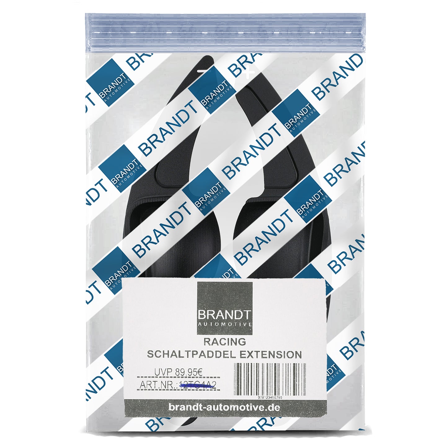 BRANDT Schaltwippen Verlängerung SET Aluminium SCHWARZ kompatibel mit SEAT LEON II 1P TOLEDO III 5P ALTEA ALHAMBRA II 7N