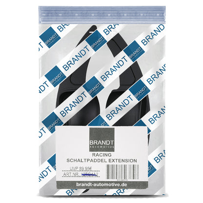 BRANDT Schaltwippen Verlängerung SET Aluminium SCHWARZ kompatibel mit SEAT LEON II 1P TOLEDO III 5P ALTEA ALHAMBRA II 7N