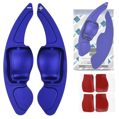 BRANDT Schaltwippen Verlängerung SET Aluminium BLAU kompatibel mit SEAT LEON II 1P TOLEDO III 5P ALTEA ALHAMBRA II 7N
