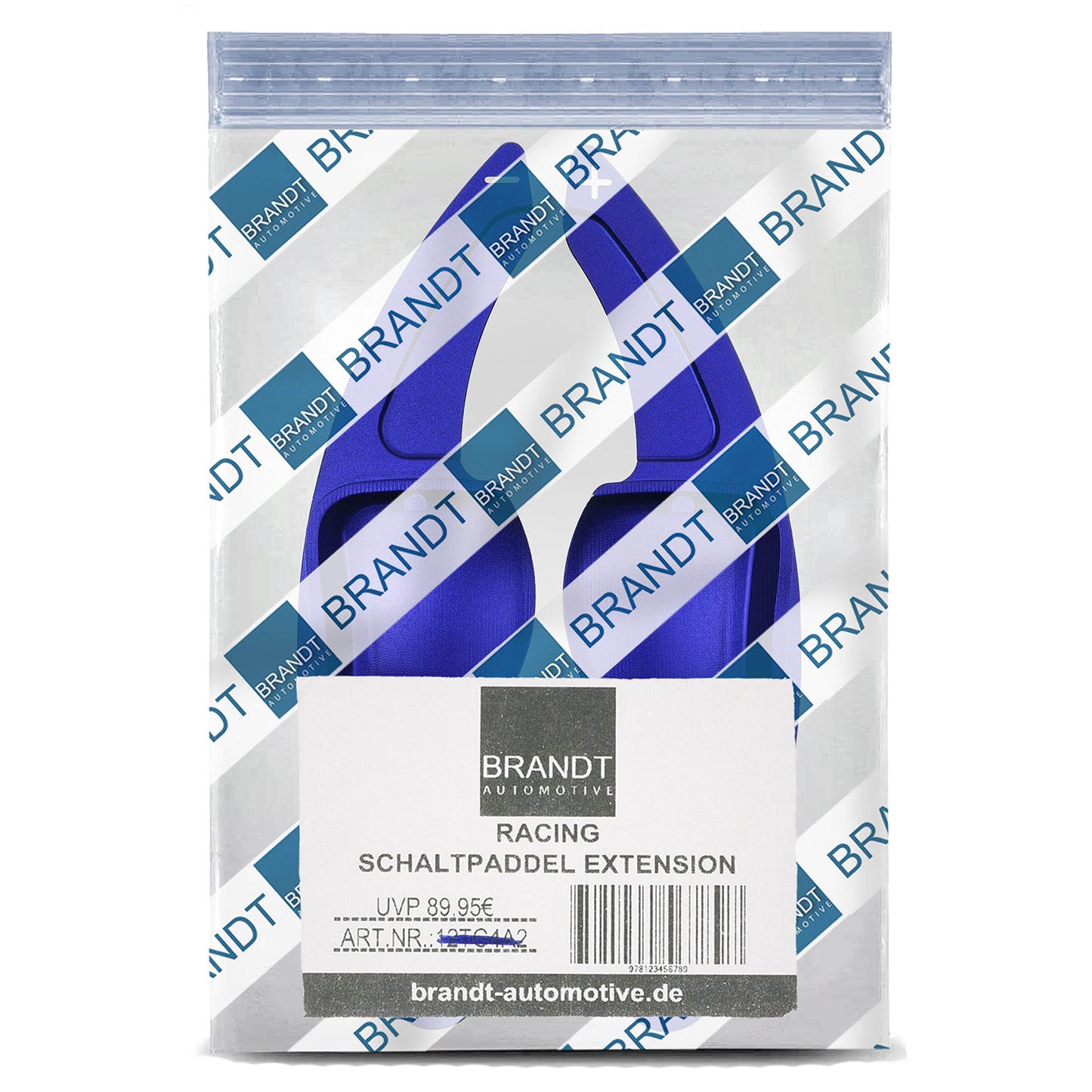 BRANDT Schaltwippen Verlängerung SET Aluminium BLAU kompatibel mit SEAT LEON II 1P TOLEDO III 5P ALTEA ALHAMBRA II 7N