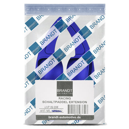 BRANDT Schaltwippen Verlängerung SET Aluminium BLAU kompatibel mit SEAT LEON II 1P TOLEDO III 5P ALTEA ALHAMBRA II 7N
