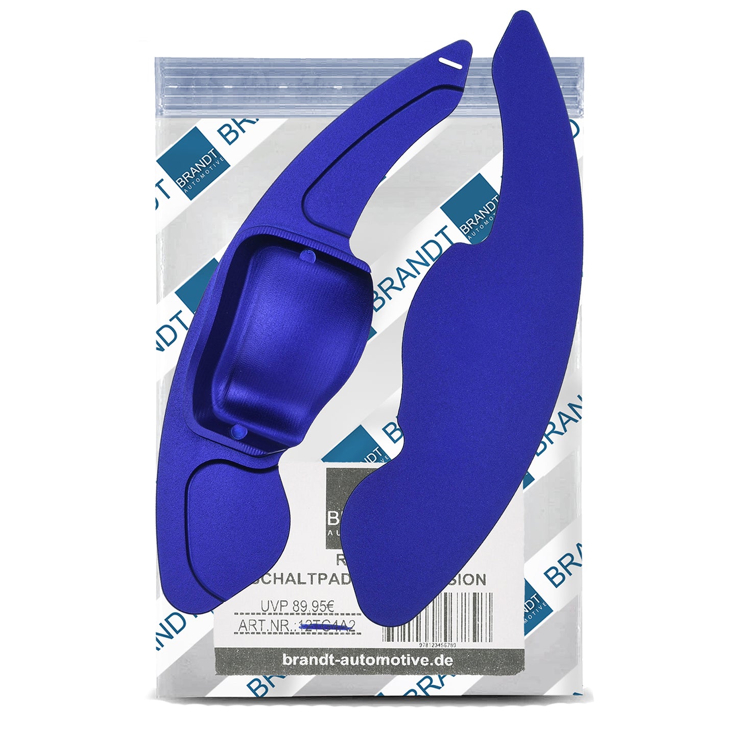BRANDT Schaltwippen Verlängerung SET Aluminium BLAU kompatibel mit SEAT LEON II 1P TOLEDO III 5P ALTEA ALHAMBRA II 7N