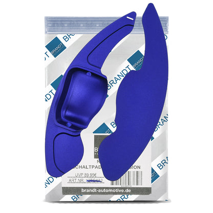 BRANDT Schaltwippen Verlängerung SET Aluminium BLAU kompatibel mit SEAT LEON II 1P TOLEDO III 5P ALTEA ALHAMBRA II 7N