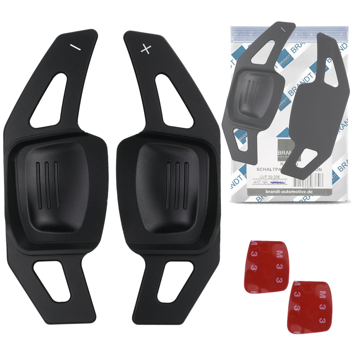 Lenkrad Schaltwippen SET ALU SCHWARZ kompatibel mit DSG VW AMAROK I ARTEON CADDY IV V GOLF 6 7 T6 T7 PASSAT B8 3G POLO 5 6 SHARAN II Tiptronic