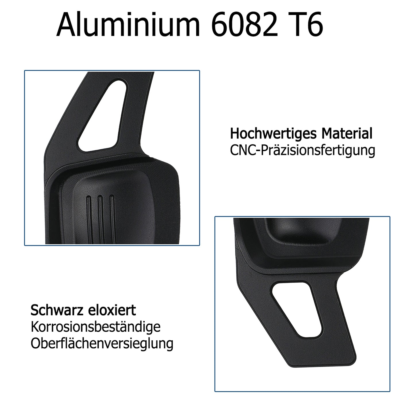 Lenkrad Schaltwippen SET ALU SCHWARZ kompatibel mit DSG VW AMAROK I ARTEON CADDY IV V GOLF 6 7 T6 T7 PASSAT B8 3G POLO 5 6 SHARAN II Tiptronic