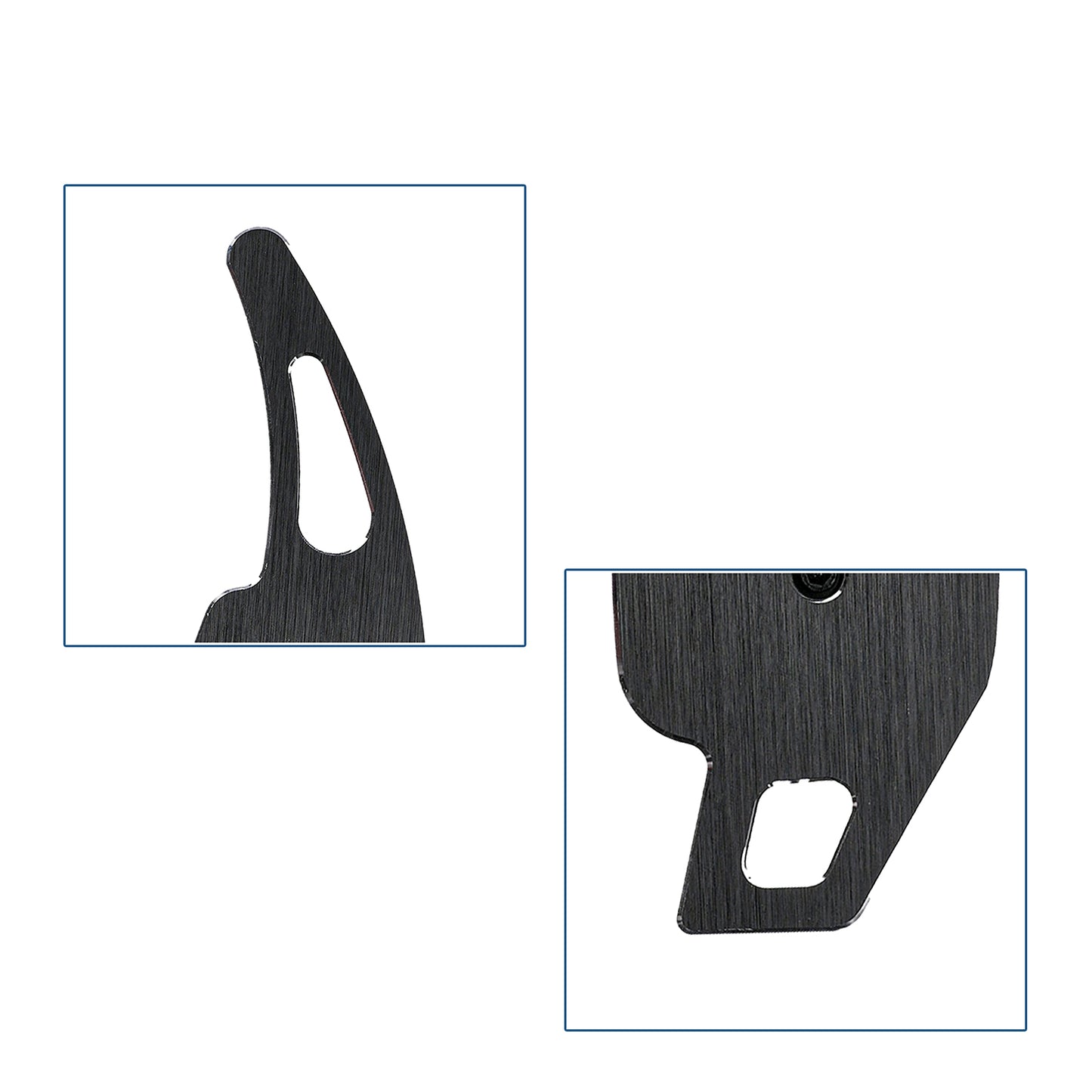 BRANDT Schaltwippen Verlängerung ALU SCHWARZ kompatibel mit AUDI A1 GB A3 8V 8Y S3 A4 B9 8W A5 S5 F5 Q2 GA SQ2 Q3 F3 Q5 SQ5 FY Q7 SQ7 SQ8 Q8 4M TT TTS