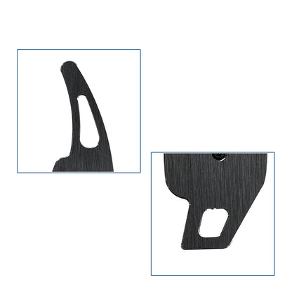 BRANDT Schaltwippen Verlängerung ALU SCHWARZ kompatibel mit AUDI A1 GB A3 8V 8Y S3 A4 B9 8W A5 S5 F5 Q2 GA SQ2 Q3 F3 Q5 SQ5 FY Q7 SQ7 SQ8 Q8 4M TT TTS