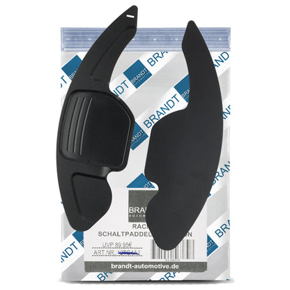 Schaltwippen ALU SCHWARZ kompatibel mit AUDI A1 8X A3 S3 8V A4 B8 R S4 A5 8T R S5 8F A6 C7 S6 RS6 A7 R S7 A8 D4 S8 Q3 8U Q5 8R SQ5 Q7 4L SEAT ALHAMBRA