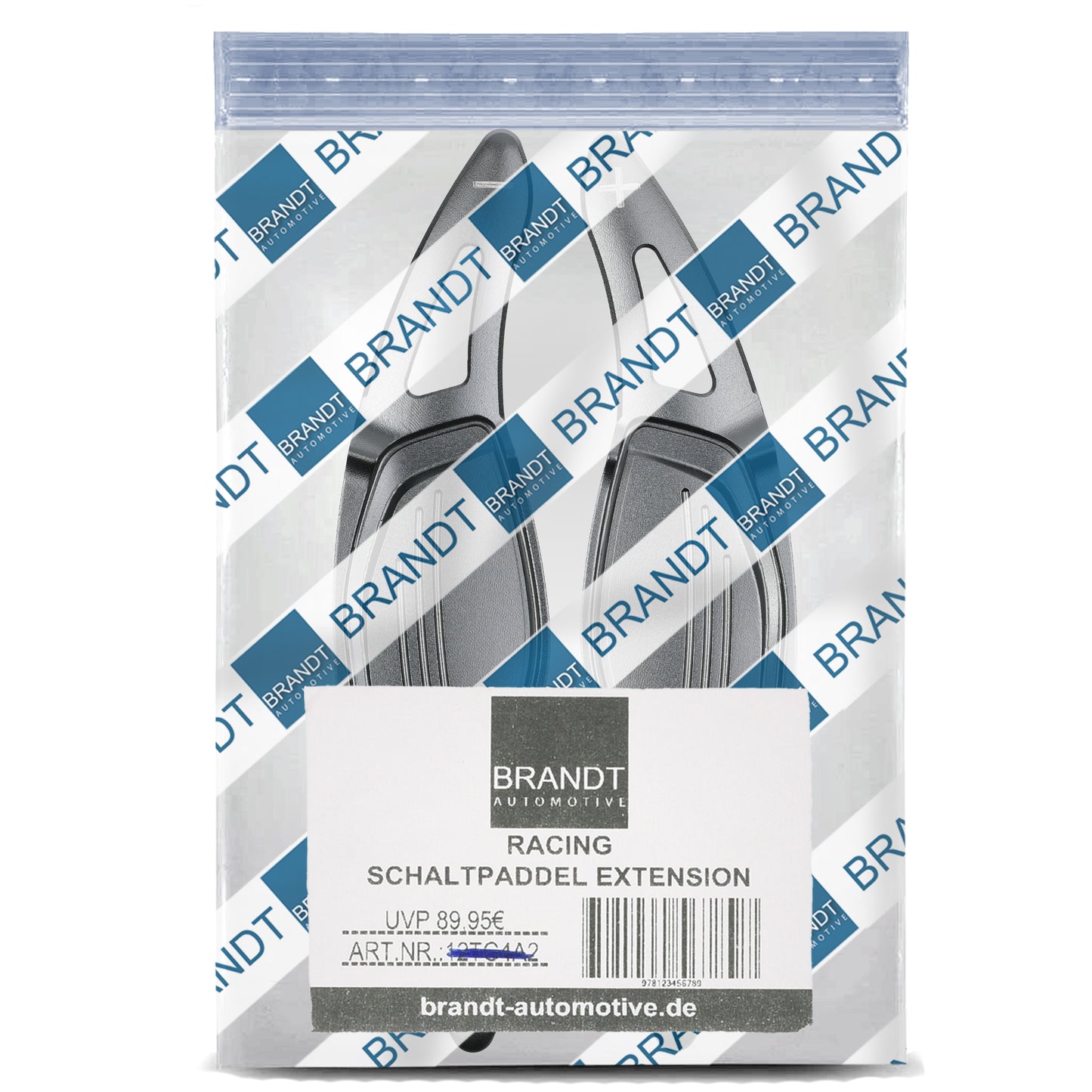BRANDT Lenkrad Schaltwippen SET ALU GRAU kompatibel mit AUDI RS3 8VA RS4 B9 RS5 F5 R8 4S RSQ3 F3 RSQ8 4M TTRS FV DSG Schaltpaddel