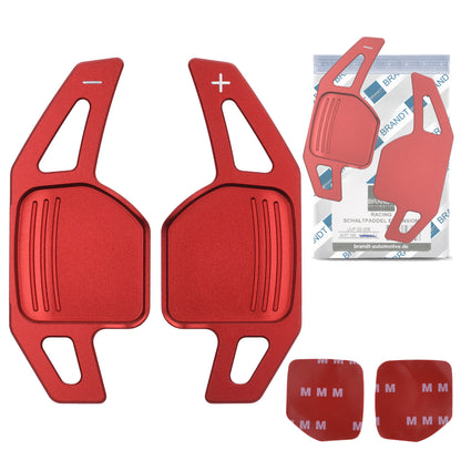 BRANDT Schaltwippen ROT kompatibel mit AUDI A1 8X A3 S3 8V A4 B8 S4 RS4 A5 8T S5 8F RS5 A6 C7 S6 RS6 A7 S7 RS7 A8 D4 S8 Q3 8U Q5 8R SQ5 Q7 4L