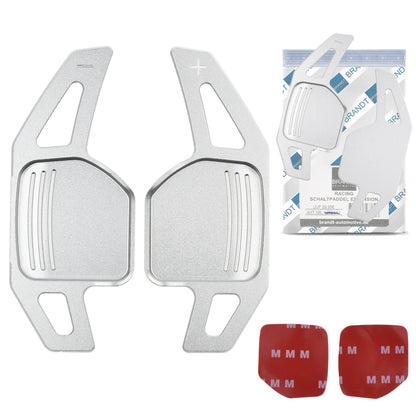 Schaltwippen SILBER kompatibel mit AUDI A1 8X A3 S3 A4 S4 RS4 A5 S5 RS5 A6 S6 RS6 A7 S7 RS7 A8 S8 Q3 Q5 SQ5 Q7 SEAT ALHAMBRA ARONA ATECA IBIZA V LEON