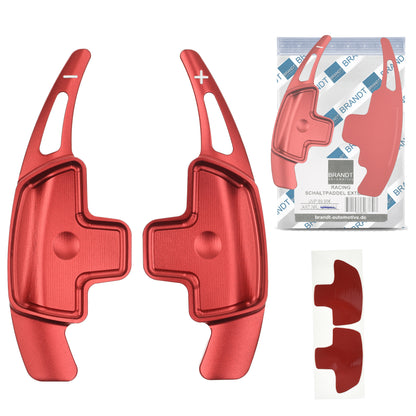 BRANDT Schaltwippen ALU ROT kompatibel mit MERCEDES BENZ W176 12-18 W203 S203 W204 S204 C204 CL203 W212 S212 W164 A207 C207 W251 X204 R230 ML CLC GLK