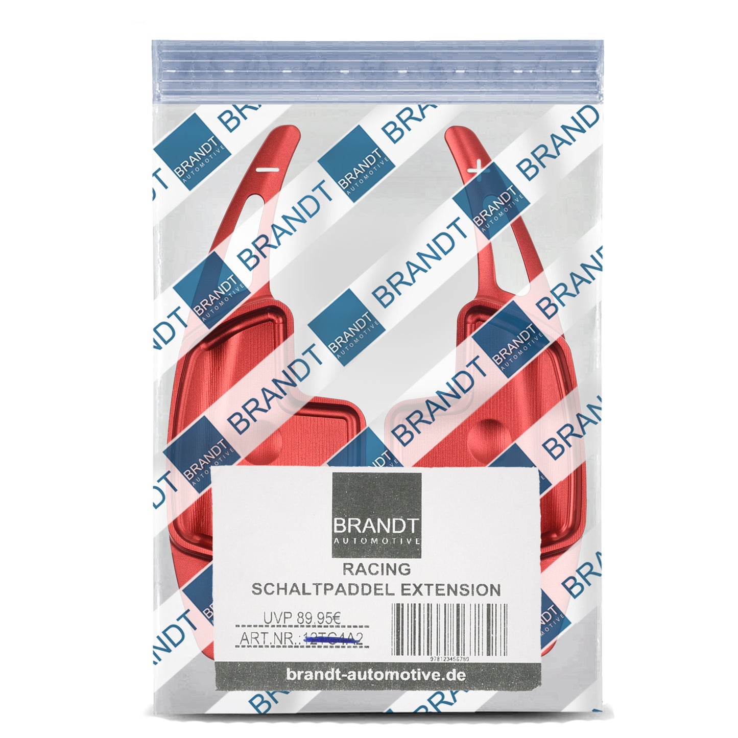 BRANDT Schaltwippen ALU ROT kompatibel mit MERCEDES BENZ W176 12-18 W203 S203 W204 S204 C204 CL203 W212 S212 W164 A207 C207 W251 X204 R230 ML CLC GLK