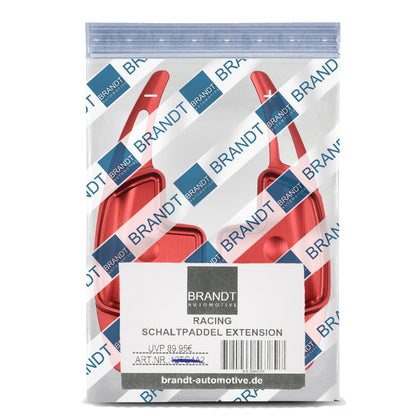 BRANDT Schaltwippen ALU ROT kompatibel mit MERCEDES BENZ W176 12-18 W203 S203 W204 S204 C204 CL203 W212 S212 W164 A207 C207 W251 X204 R230 ML CLC GLK