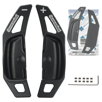 BRANDT Schaltwippen ALU SCHWARZ kompatibel mit MERCEDES BENZ W176 W204 S204 C204 CL203 CLSLK R171 W221 GLK X204 E-Klasse C207 A207 S212 W212