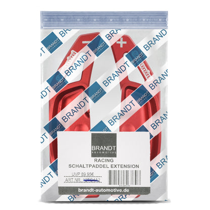 BRANDT Schaltwippen ALU ROT kompatibel mit MERCEDES BENZ W176 W204 S204 C204 CL203 CLSLK R171 W221 GLK X204 E-Klasse C207 A207 S212 W212
