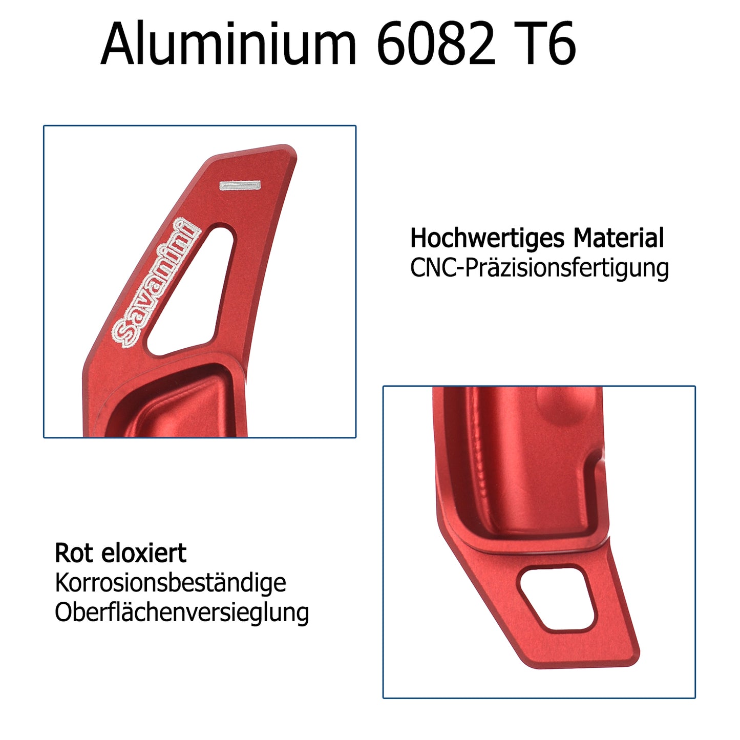 BRANDT Schaltwippen ALU ROT kompatibel mit MERCEDES BENZ W176 W204 S204 C204 CL203 CLSLK R171 W221 GLK X204 E-Klasse C207 A207 S212 W212