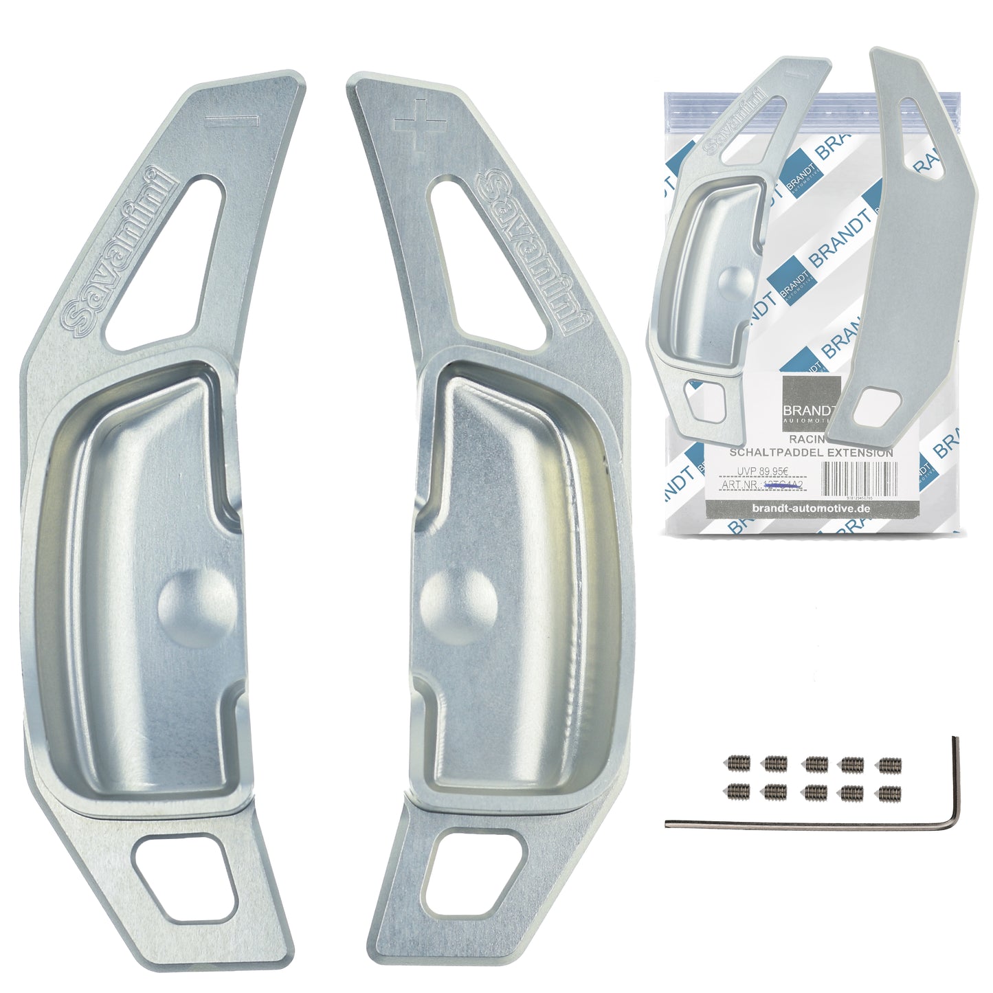 BRANDT Schaltwippen ALU kompatibel mit MERCEDES BENZ W176 W204 S204 C204 CL203 CLSLK R171 W221 GLK X204 E-Klasse C207 A207 S212 W212