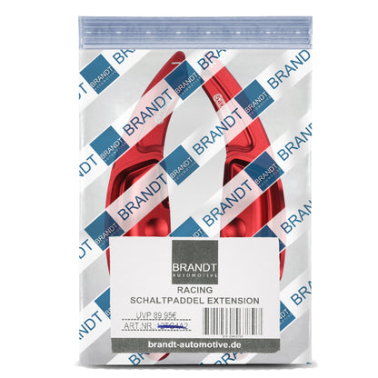 BRANDT Schaltwippen ALU ROT kompatibel mit MERCEDES BENZ E-Klasse S212 W212 A207 C207 SL R230 SLK R171 W221 A-Klasse W176 W204 C204 S204 CL203 CLC