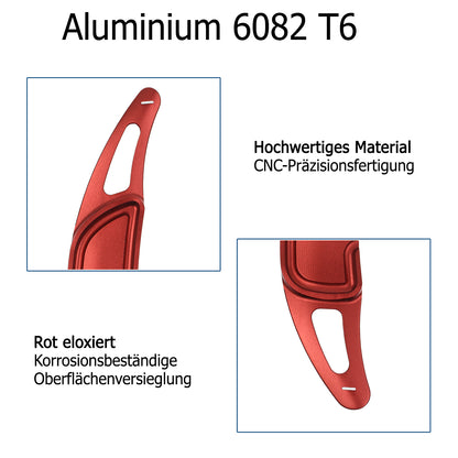 Schaltwippen ALU ROT kompatibel mit MERCEDES AMG W177 X117 X118 W205 C S205 A205 W213 S213 W217 X156 H247 X247 X253 C253 C257 W166 C292 X166 W463 W190