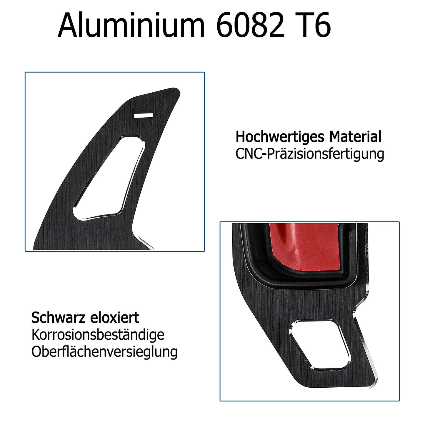 Schaltwippen ALU Schwarz kompatibel mit MERCEDES AMG W176 W242 W246 W204 C S204 C117 W117 X218 C218 W218 W212 S212 C207 A207 X166 W166 X156 X204 R231
