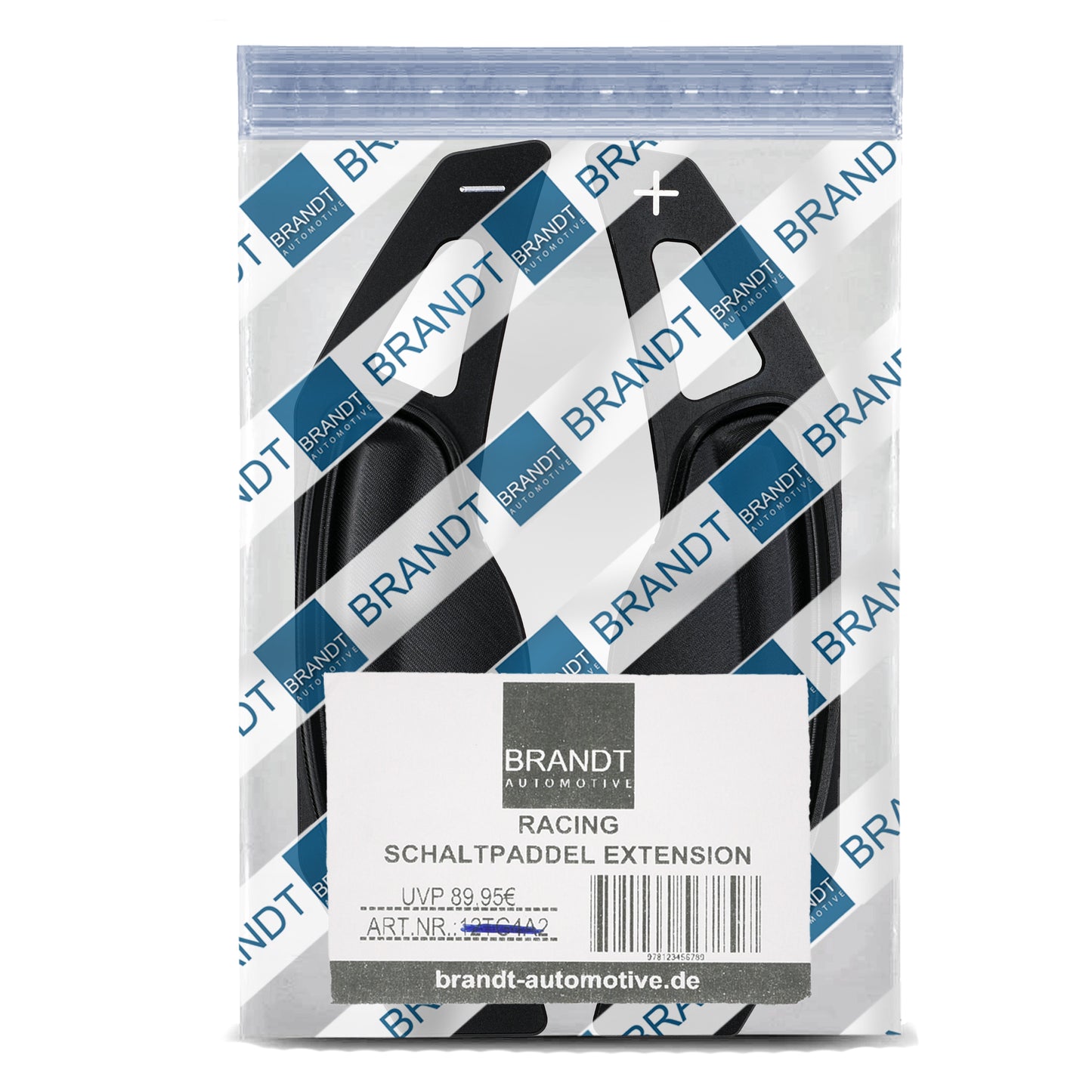 BRANDT Schaltwippen AUFSATZ Verlängerung ALU SCHWARZ kompatibel mit SMART Fortwo Coupe Cabriolet 451 2007-2015 Schaltpaddel Aufsatz Wippenschalter