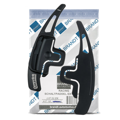 BRANDT Schaltwippen ALU Schwarz kompatibel mit MERCEDES R171 SLK W221 GL X164 SL R230 GLK X204 E-Klasse A207 C207 ML W164 W212 CLC W204 W176 CL203