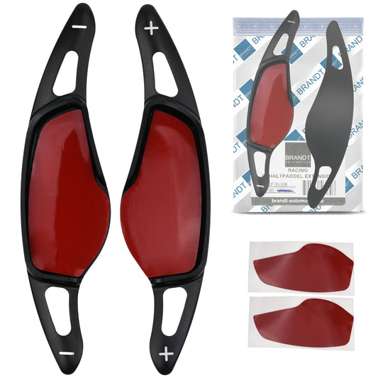 BRANDT Schaltwippen ALU Schwarz kompatibel mit BMW F40 G20 G21 G80 G81 G28 G22 G23 G82 G26 G30 F90 G31 G38 G14 F91 G15 F92 G16 F93 G01 Toyota Supra 5