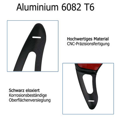 BRANDT Schaltwippen ALU Schwarz kompatibel mit BMW F40 G20 G21 G80 G81 G28 G22 G23 G82 G26 G30 F90 G31 G38 G14 F91 G15 F92 G16 F93 G01 Toyota Supra 5